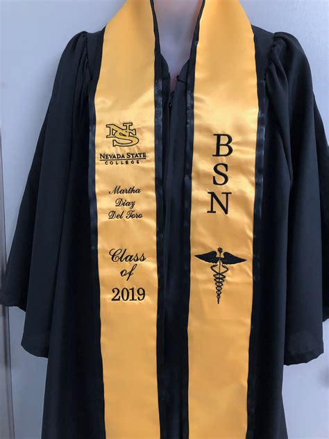 graduation stole nursing|nursing school custom graduation stoles.